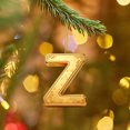 thumbnail image 4 of Gold Z Letter Christmas Ornament, 2D Acrylic Alphabet Hanging Pendant for Car Rearview Mirror and Backpack, Festive Holiday Home Decor Gift, Christmas Tree Decoration Car Accessory, 4 of 7