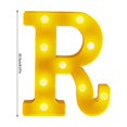 thumbnail image 3 of TopLLC Christmas Decor LED Letter Lights Sign Light Up For Home Party Wedding Decoration Light Up Letters Alphabet Letter Sign Battery Powered For Christmas Birthday Party Decoration warning light, 3 of 4