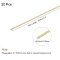 thumbnail image 2 of Unique Bargains 0.6mm x 200mm,Brass Round Wire,Assorted Half Hard Wire for Jewelry Making,20Pack, 2 of 5