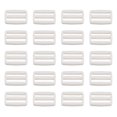 thumbnail image 1 of Unique Bargains White Tri-Glide Slide Buckles Webbing Strap Fastener (100 Pack), 1 of 5