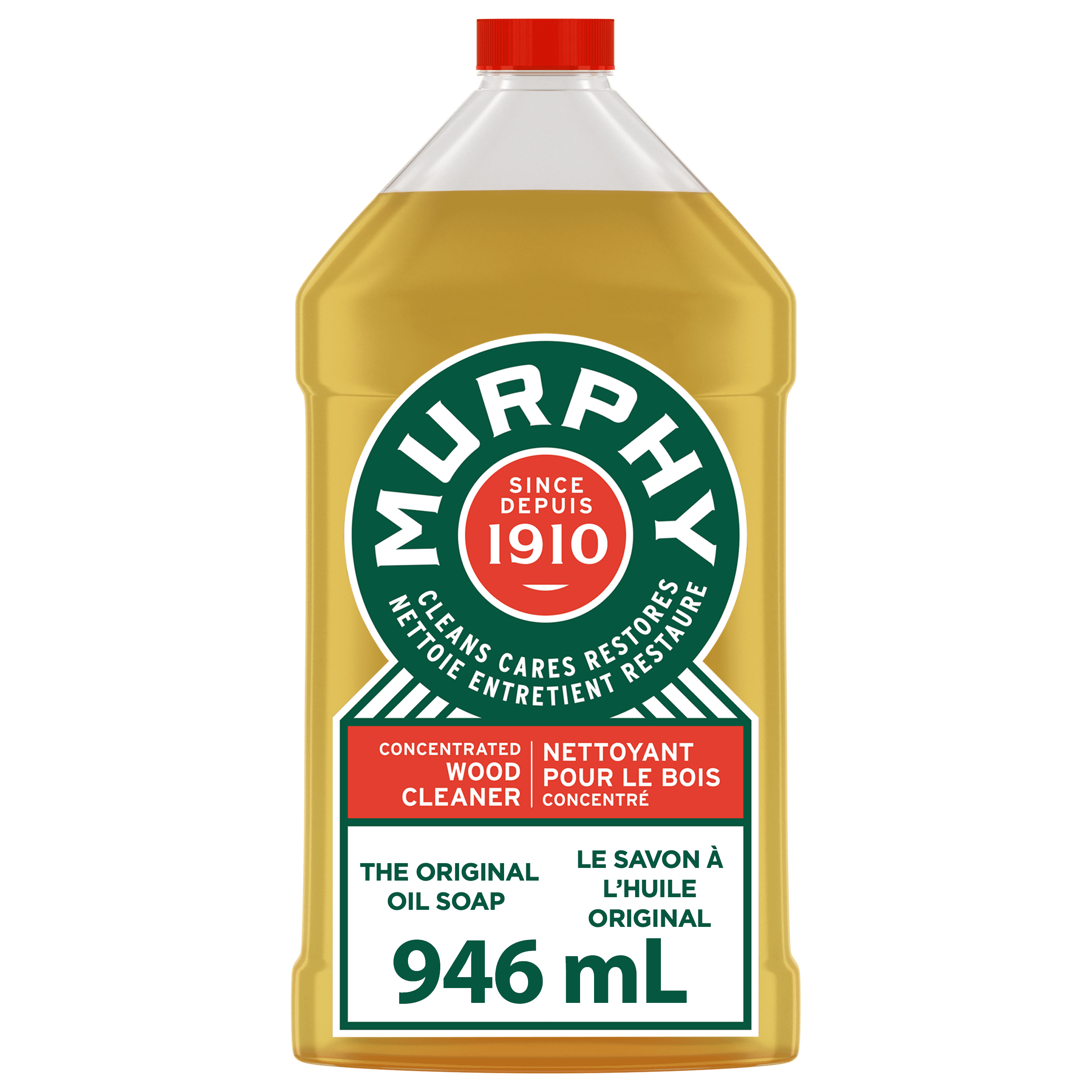 Savon à l’huile Murphy, formule concentrée, nettoyant bois, citronnelle, 946 ml