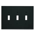 thumbnail image 1 of Mulholland 3 Toggle Black Bronze Wall Plate, 1 of 3