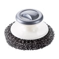thumbnail image 1 of Steel Wool Brush Stainless Steel Brush Metal Scouring Pad Steel Wool Brush Tool For Cleaning Dishware Scrubbing Scouring Pad Pad For Kitchen Pots Pans And Soap Dispensing Dish Brush Storage Set, 1 of 4