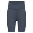 thumbnail image 3 of Doomiva Girls Athletic Swim Shorts Solid Color Shorts Sport Cheer Workout Running Gray 120, 3 of 5