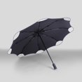 thumbnail image 4 of Coofit Sun Umbrella Automatic Windproof - Reflective Travel Umbrella Compact Umbrella, 4 of 10