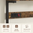 thumbnail image 4 of HOMCOM Kitchen Bakers Rack with Power Outlet, Adjustable Shelves and Hooks, 4 of 10