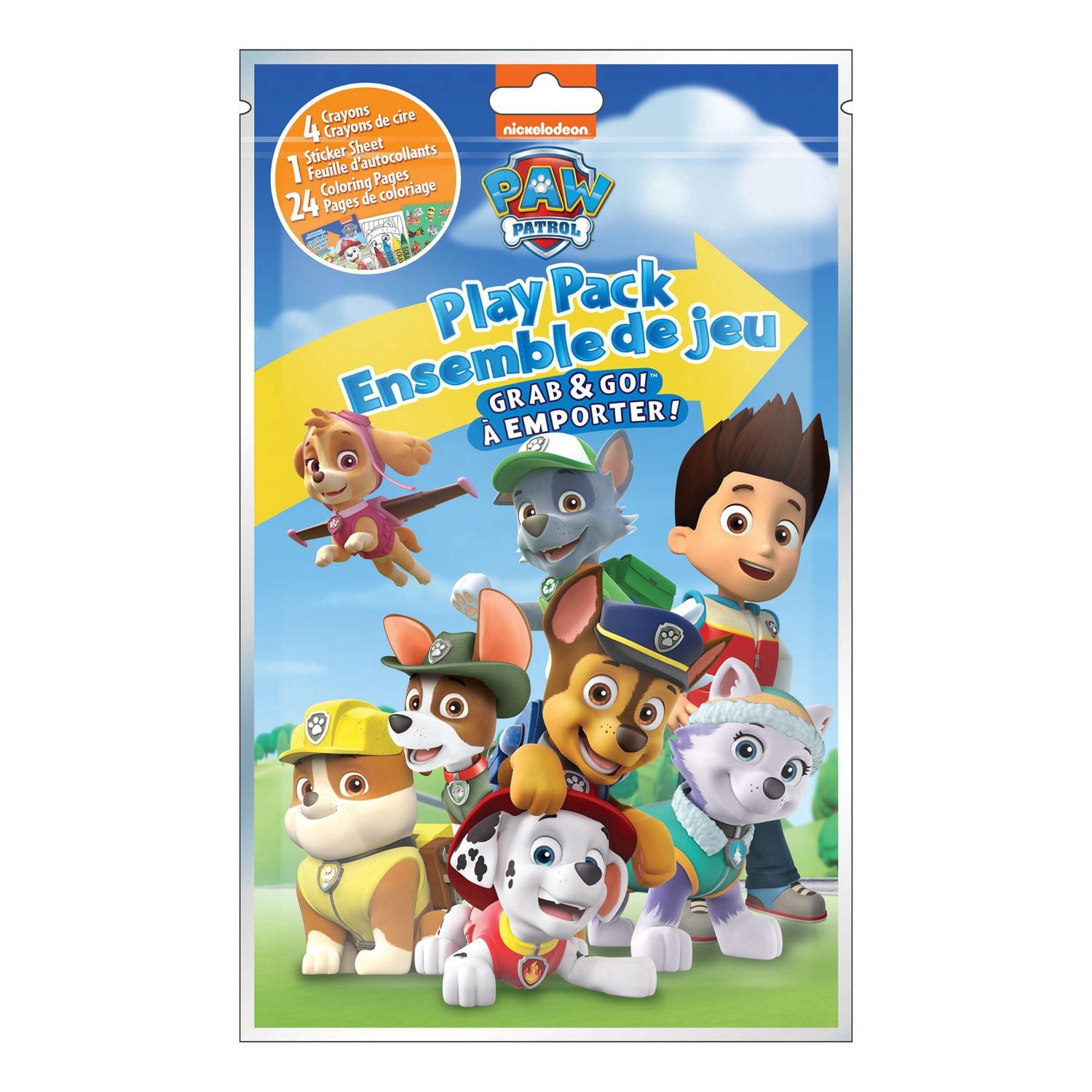 Pack d'activités de coloriage Grab & Go de la Pat' Patrouille pour Enfants
