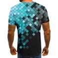thumbnail image 4 of Birdeem T-Shirt Homme Impression Abstraite 3D Manches Courtes Col Rond Mode Décontracté Quotidien Vacances T-Shirt Haut Blouses, 4 of 5