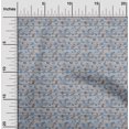 thumbnail image 2 of oneOone Silk Tabby Light Blue Fabric Autumn Craft Projects Decor Fabric Printed By The Yard 42 Inch Wide, 2 of 4