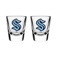 thumbnail image 1 of OFFICIALLY LICENSED NHL 2-PACK SHOT GLASS SEATTLE KRAKEN, 1 of 2