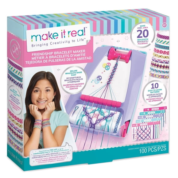 Créez des bracelets d'amitié pour enfants à partir de 8 ans - 100 pièces dont 60 perles assorties