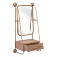 thumbnail image 3 of Zuo A12232 11.0 in. Peralta Mirror, Shelf Gold, 3 of 8
