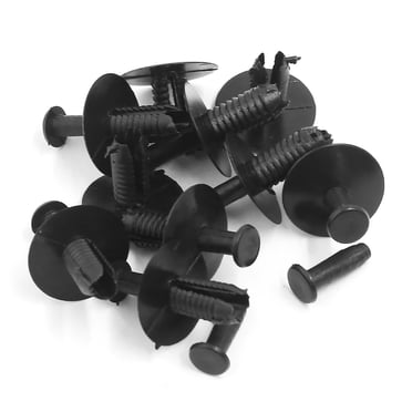 Unique Bargains 10 Pcs 6mm Trou en Plastique Pousser dans Rivet Retenue Fixation Pare-Chocs Pinces pour BMW