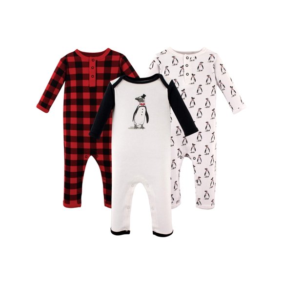 Hudson Baby Baby Combinaison en Coton, Penguin, 12-18 Mois