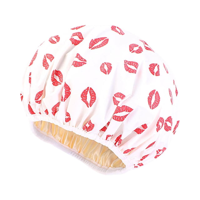 Printed Shower Cap Color Ding Lining Hair Care Cap PE Care Mask Makeup Cap Sleeping Cap