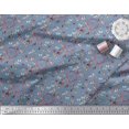thumbnail image 2 of Soimoi Tissu Crêpe polyester Attrape-Rêves & Butterfly Imprimés de Tissu au Mètre 42 Pouces de Large, 2 of 3