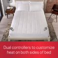 thumbnail image 2 of Sunbeam Protège-Matelas Chauffant / Polyester Matelassé, 10 Réglages de Chaleur, Grand Lit, 2 of 5