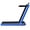 Blue, variant on Gymax 2.25HP Under Desk Electric Pad Treadmill Running Machine w/ APP Navy
