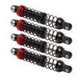 thumbnail image 3 of Amortisseur RC, 4Pcs Réglable RC Voiture Amortisseur Aluminium Alliage Double Ressort Double Section pour 1/10 RC Voiture sur Chenilles pour Scx10 70mm/2.8in, 3 of 8