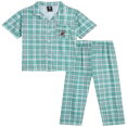thumbnail image 1 of Ensemble de Pyjama pour Garçons - 2 Pcs Chemise de Nuit à Manches Courtes Boutonnée et Pantalon de Pyjama (8-18), 1 of 7
