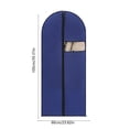 thumbnail image 3 of Sac à Vêtements Pliable pour Complets Chemises Robes, Sac de Rangement de Voyage Robuste avec Fenêtre Transparente, Organisateur de Garde-Robe Portable pour Bagages de Garde-Robe Voyage d'Affaires, Bleu, 3 of 6