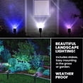 thumbnail image 4 of Bell + Howell Bionic Color Burst Lumières Solaires Extérieures DEL 2 Unités Étanches Multicolores pour Jardin et Allée, 4 of 8