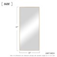 thumbnail image 4 of NeuType Full Length Floor Mirror Rectangular Gold 47"x22", 4 of 7