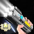 thumbnail image 1 of LEEYNEER Flashlight COB Lights for Night  1000 Lumen Super Bright Handheld USB Rechargeable Flashlight  Portable Flashlights with 3 Lighting Modes  Zoomable  Waterproof for Hiking  Campin, 1 of 8