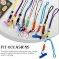 thumbnail image 4 of Langgg Mobile Phone Lanyard Adjustable Reusable Neck Hanging Rope with Hook Microfiber Safety Straps Accessory Picnic Running Type 5, 4 of 5
