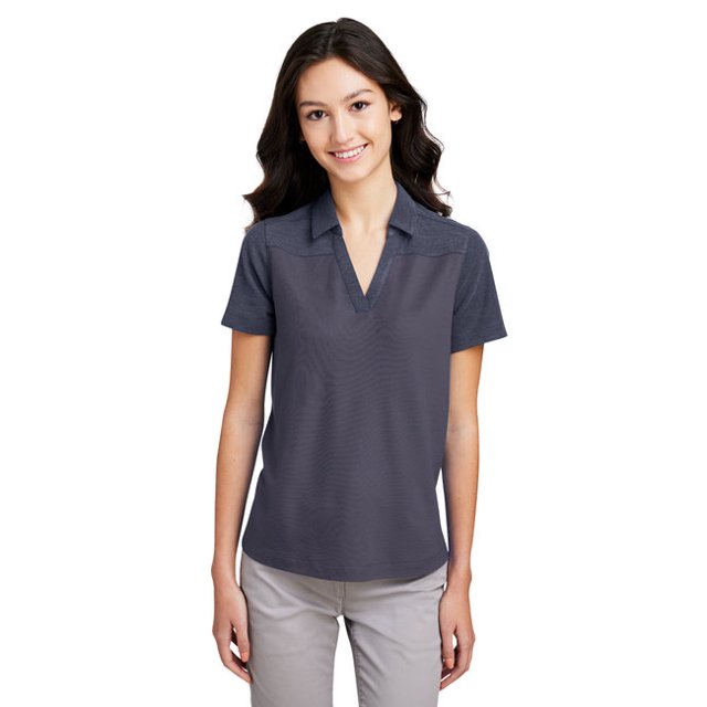 Core365 CE112CW Ladies' Fusion ChromaSoft Colorblock Polo - CLS NV/ CL NV HT - 2XL