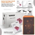 thumbnail image 4 of RDX Yoga Block Set, Non-Slip High-Density Eva Foam Brick for Pilates Flexibility Body Balance, Easy Grip Surface for Stability Strength Training Deepen Poses Exercise Office Home Gym, 23x15x9.8CM, 4 of 5