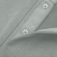 thumbnail image 4 of RXIRUCGD Chemise à Manches Longues Décontractée Ample à Rayures pour Homme à Col à Revers avec Boutons, Gris, Taille : 4TG, 4 of 8
