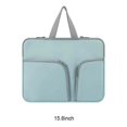 thumbnail image 2 of Maoww Laptop Sleeve Waterproof Computer Case Portable Bag Pocket Carrier Pouch Protector Reusable Compartments Business Storage Green 15.6inch, 2 of 9