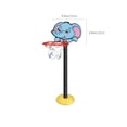 thumbnail image 4 of Panier de Basketball en Forme d'Éléphant B pour Enfants, Hauteur Ajustable, Jeu Intérieur Extérieur, 4 of 8