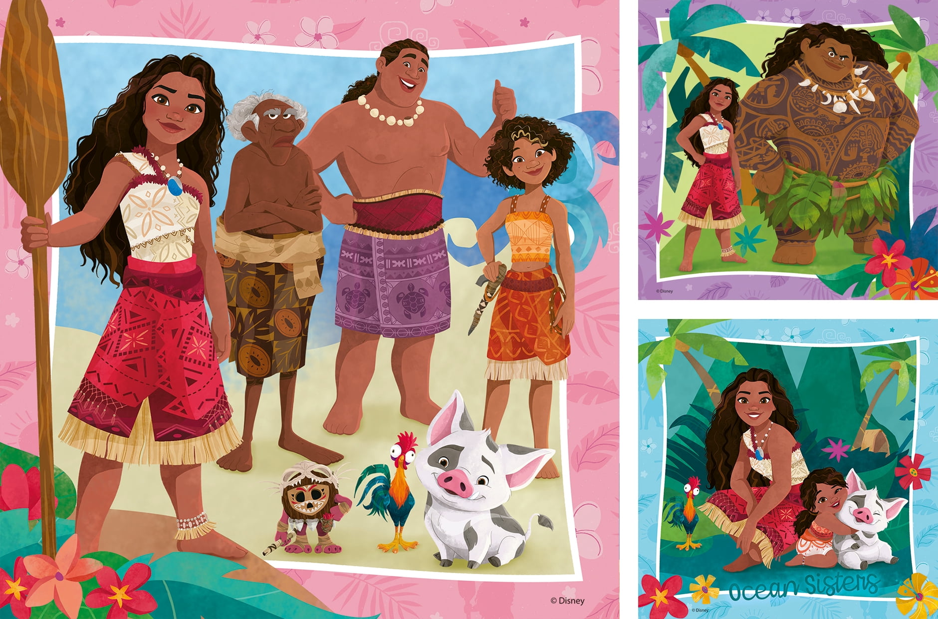Ravensburger Disney Moana 2 Off to new Adventures 3x49-Piece Jigsaw Puzzle