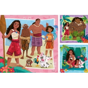 Ravensburger Disney Moana 2 Off to new Adventures 3x49-Piece Jigsaw Puzzle