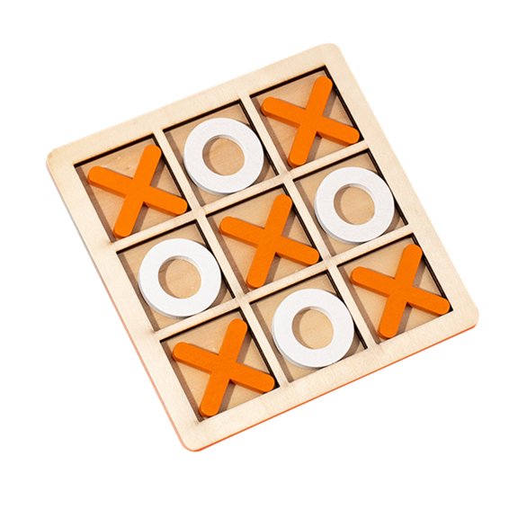 Jeu de Morpion en Bois avec Rangement, Jouet de Stratégie de Voyage Portable pour Renforcer les Liens Familiaux, Cadeau Éducatif pour Enfants et Adultes