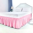 thumbnail image 2 of Unique Bargains Polyester Bed Skirt Elastic Wrap Around Dust Ruffle 15' Drop, 2 of 10