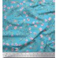 thumbnail image 1 of Soimoi Moss Georgette FabricLeaves Printed Craft Fabric by the Yard 42 Inch Wide, 1 of 3