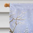 thumbnail image 3 of Carolines Treasures BDBA434ACHF Chocolate Labrador Snowy Robin Drapeau en Toile Taille Maison, 3 of 4