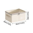 thumbnail image 3 of PUREKKI Visible Double Zipper Clothing Storage Box Household Thickening Storage Bag Wardrobe Large Storage Box, 3 of 6