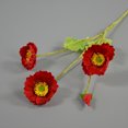 thumbnail image 1 of 4 Heads Artificial Bouquet Simulation Poppies Fake Silk Flower For Home Wedding Party Decoration, 1 of 8