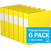 Davis Group, Premium Economy, D Ring, Binder, 6 Pack, 2"