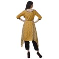 thumbnail image 4 of Moomaya Ensemble Tunique Indienne Haut et Pantalon Manches 3/4 Imprimé Kurta Kurti de Designer pour Femmes, 4 of 6