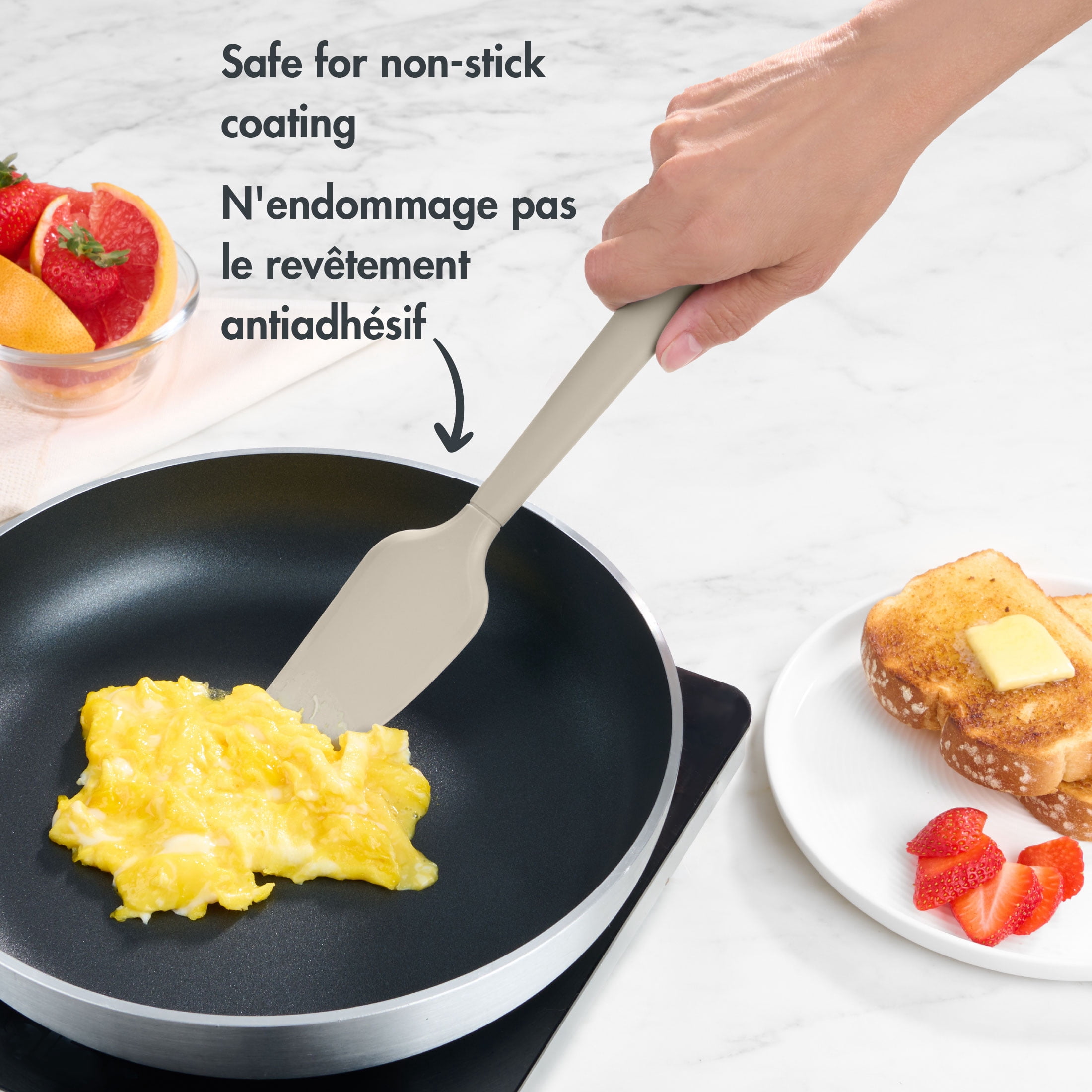 Mainstays Silicone Spatula, Grey