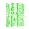 thumbnail image 3 of Uxcell Felt Letter Board Letters Numbers Symbols 3/4 inch Green Alphabet Message Board Changeable, 3 of 6