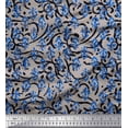 thumbnail image 1 of Soimoi Black Rayon Fabric Blocks Block Fabric Prints By Yard 58 Inch Wide, 1 of 3