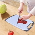 thumbnail image 1 of Chmadoxn Kitchen Gadgets, Plastic Cutting Boards For Kitchen Dishwasher Safe Double-sided Extra Large Cutting Board For Meat Easy Grip Handle Non-Slip With Grinding Area cutting board, 1 of 7