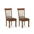 thumbnail image 1 of Bowery Hill Upholstered Dining Side Chair in Rustic Brown (Set of 2), 1 of 8