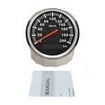 thumbnail image 1 of Pulse Signal 85mm Universal 120km/h 200km/h Waterproof Speedometer Odometer Gauge Meter For Car Truck Boat With Red Backlight ,Universal Compatibility, 1 of 6